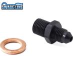 SWAGE-LINE スウェッジライン ETP924 キャリパーアダプター 7/16-24 | SWAGE-LINE ステンレスブラック ハーレー用