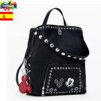 2025 ショップ袋おまけ付 Desigual デシグアル ミッキーマウス スタッズ付きリュックサック25SAKP06 バックパック 正規品