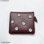 ショッピングフラワー ※先行予約2月下旬-3月上旬納期ショップ袋おまけ付  Hashibami ハシバミ スモールフラワーハーフウォレット 二つ折り財布  正規品 ※予約はクーポン無効
