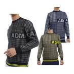  Admiral Golf tsui-ti- образец Mix вырез лодочкой свитер ADMA489 Golf одежда tops 2024 год осень-зима модель Admiral GOLF