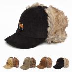 コーデュロイ 柴犬 サイドアップ キャップ 柴犬グッズ 犬 レディース パイロットキャップ フライトキャップ 帽子 2way 耳あて付き おしゃれ ファー 防寒 秋冬