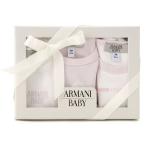 アルマーニ ベビー ARMANI BABY ベビー服 女の子 セット ボディスーツ3枚 ピンク SK801-1R 出産祝い 赤ちゃん