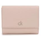 CALVIN KLEIN JEANS カルバンクラインジーンズ 三つ折り財布 レディース ピンク K60K612945 TFQ CK M TRIFOLD_TEX