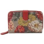 キャスキッドソン Cath Kidston 二つ折り財布 442763 Small Leather Trim Wallet オイルクロス レディース ブランド
