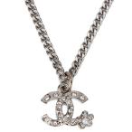 シャネル CHANEL ネックレス レディース ルテニウム AB6918 B06539 NF059 CCマーク フラワー