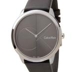 カルバンクライン Calvin Klein 腕時計 CK メンズ グレー K3M211C3 Minimal ミニマル レザー スイス製