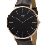 Daniel Wellington ダニエルウェリントン ユニセックス 腕時計 DW00100128 クラシック ブラック 40mm