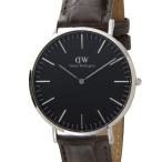 Daniel Wellington ダニエルウェリントン 腕時計 DW00100134 クラシックブラック ヨーク 40mm シルバー ブラウン