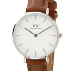 Daniel Wellington ダニエルウェリントン クラシックペティット ペティート ダラム 32mm DW00100184 ホワイト/シルバー/ブラウン レディース 時計