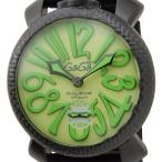 ガガミラノ Gaga Milano 5016.11S メンズ 腕時計 MANUALE マヌアーレ 48mm ライトグリーン/ブラック 世界限定500本 ブランド