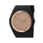 Yahoo! Yahoo!ショッピング(ヤフー ショッピング)アイスウォッチ ICE WATCH 001353 Ice Glitter アイス グリッター 40mm ローズゴールド×ブラック ユニセックス メンズ レディース 腕時計 新品