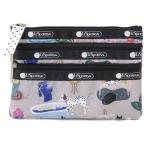 Yahoo! Yahoo!ショッピング(ヤフー ショッピング)レスポートサック LeSportsac ポーチ 7158 E309 3ジップコスメティック CRAFTY PETS クラフティペッツ 化粧ポーチ