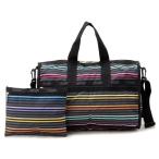 Yahoo! Yahoo!ショッピング(ヤフー ショッピング)レスポートサック ボストンバッグ LESPORTSAC 7184 ミディアムウィークエンダー D435 レストライプ ブラック レディース ブランド