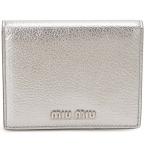 ミュウミュウMIUMIU 二つ折り財布 レディース クロモ 5MV204-034-F0135 コンパクト 財布