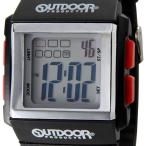 Yahoo! Yahoo!ショッピング(ヤフー ショッピング)アウトドア プロダクツ OUTDOOR ODP201-BKRD ユニセックス デジタル ウォッチ ブラック/レッド 腕時計 メンズ レディース ブランド