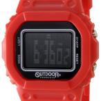 Yahoo! Yahoo!ショッピング(ヤフー ショッピング)アウトドア プロダクツ OUTDOOR ODP502-RDBK ユニセックス デジタル ウォッチ レッド/ブラック 腕時計 メンズ レディース ブランド