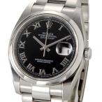 ロレックス ROLEX 116200 BK-R デイトジャスト ブラック ローマ メンズ 腕時計 1 ...