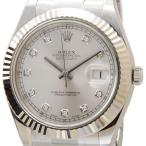 ロレックス ROLEX 116334 G デイジャスト2 デイトジャスト II ダイヤモンド10P  ...