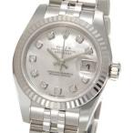 ロレックス ROLEX 179174 NG デイトジャスト ホワイトシェル ダイヤモンド10P レデ ...