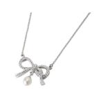 Yahoo! Yahoo!ショッピング(ヤフー ショッピング)ヤフービッグボーナス ネックレス レディース パール＆リボン 結婚式 披露宴 二次会 パーティー ファッションジュエリー アクセサリー SBJ