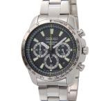 セイコー SEIKO メンズ SSB027PC クロノグラフ ブラック×シルバー 腕時計