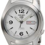 Yahoo! Yahoo!ショッピング(ヤフー ショッピング)SEIKO 5 セイコーファイブ メンズ 腕時計 SNKM73J1 日本製 SEIKO5 セイコー5 オートマティック 自動巻き ホワイト ブランド