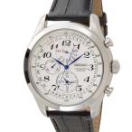 SEIKO セイコー メンズ 時計 SPC131P1 ホワイト クロノグラフ クォーツ 革ベルト 腕時計 ウォッチ