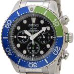 セイコー SEIKO SSC239P1 ソーラー クロノグラフ ブラック×ブルー×グリーン×シルバー メンズ腕時計 セイコーウオッチ ブランド