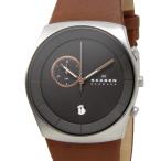 スカーゲン SKAGEN メンズ 腕時計 SKW6085 KLASSIK Leather クラッシック レザー グレー ブラウン レザーベルト 革ベルト ブランド