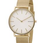 Yahoo! Yahoo!ショッピング(ヤフー ショッピング)スカーゲン SKAGEN 腕時計 SKW6443 HAGEN ハーゲン スチール・メッシュ ホワイト×イエローゴールド メンズ 時計 新品  送料無料