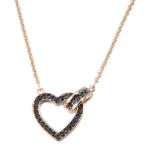 スワロフスキー SWAROVSKI ネックレス レディース グレー×ローズゴールド 5465686 LOVELY ラブリー ハート