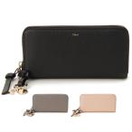 訳あり　正面右下に傷あり　Chloe クロエ 長財布 グレー レディース CHC21WP941 F57 053 ALPHABET アルファベット