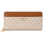 ショッピングマイケルコース 訳あり　箱不良　MICHAEL KORS マイケルコース ラウンドファスナー長財布 バニラ 34H1GT9E8B 149