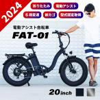 【６月上旬入荷予定（中旬までに発送）】【正規販売店】レビューでチェーンロックGET★ ファットバイク 電動アシスト自転車 折りたたみ自転車 FAT-01