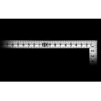 シンワ測定 曲尺 小型 溝付 ステン 30×15cm 裏面角目 12017