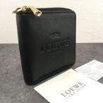 ショッピングロエベ ☆送料無料☆ 美品 LOEWE コンパクトウォレット ブラック ジップウォレット 205