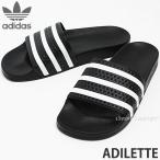 アディダス オリジナルス アディレッタ adidas ORIGINALS ADILETTE メンズ サンダル 定番 シャワー スポーツ ビーチ マリン カラー:ブラック/ホワイト