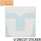 ユニオン ダイカット ステッカー UNION U DIECUT STICKER シール スノーボード カスタム チューン スノボ カラー:WHITE サイズ:16.5cm