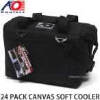 エーオークーラー 24パック キャンバス ソフトクーラー AO Coolers 24PAC CANVAS SOFTCOOLER クーラーバッグ アウトドア カラー:ブラック