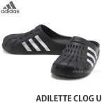 アディダス アディレッタ クロッグ adidas ADILETTE CLOG U シューズ サンダル 靴 カラー:コアブラック/シルバーメタリック