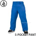 23-24 ボルコム 5 ポケット パンツ VOLCOM 5-POCKET PANT スノーボード スノボ ウェア ズボン メンズ MENS 2024 カラー_ELECTRIC BLUE