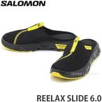サロモン SALOMON REELAX SLIDE 6.0 スリッポン シューズ 靴 メンズ リカバリー スポーツ アウトドア サンダル カラー_Black/Buttercup