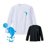  баскетбол long T мужской длинный рукав [ дельфин ] интересный симпатичный . пот скорость . баскетбол белый чёрный one отметка 