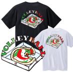 bare- футболка Junior короткий рукав [ волейбол пицца ] интересный симпатичный . пот скорость . волейбол белый чёрный 