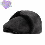 ベレー帽 耳あて付 メンズ ハンチング 裏起毛 キャップ 帽子 防寒 暖かい シンプル 無地 キャスケット ゴルフ オシャレ カジュアル
