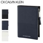シーケー カルバンクライン 二つ折り財布 本革 ミドル財布 ミロ メンズ 818604 CK CALVINKLEIN | Milo セミ長財布 型押し レザー 牛革