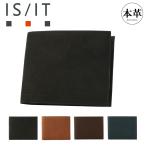 イズイット 二つ折り財布 本革 メン