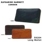 ショッピングラウンドファスナー キャサリンハムネット KATHARINE HAMNETT 長財布 490-59204 FLUID ラウンドファスナー 財布 革 レザー メンズ