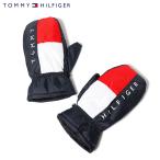 トミーヒルフィガー ゴルフ ミトン 手袋 THMG8FM7 Tommy Hilfiger グローブ ハンドウォーマー トリコロール ゴルフウェア 防寒