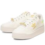 2024年秋冬新作♪ adidas【アディダス】 FORUM BOLD J レディース フォーラム ボールド J 【IF0111】 オフホワイト/ゴールド
